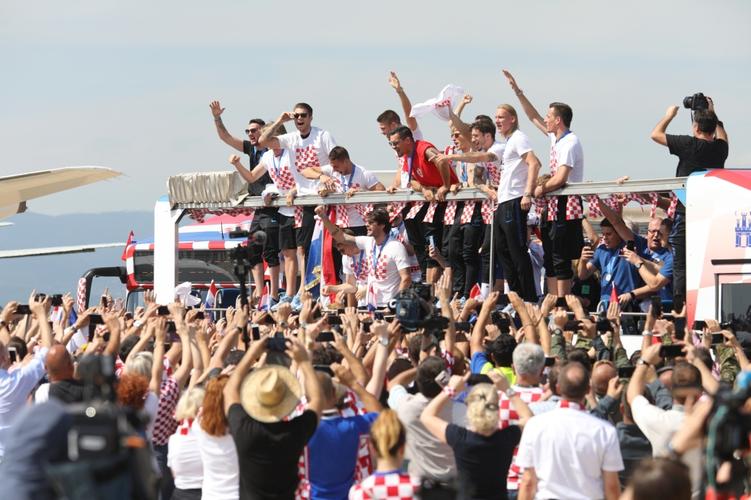 克罗地亚世界杯回国庆典